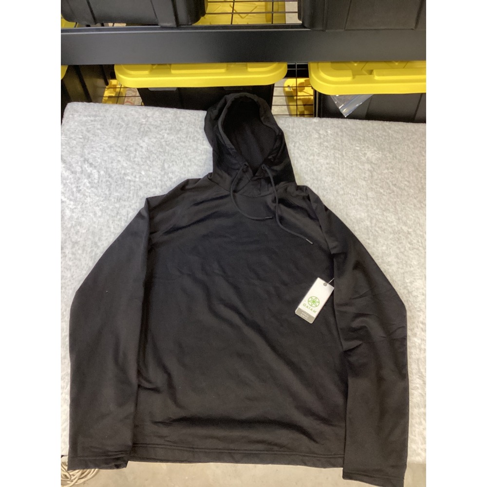 Gaiam‎ Restorative Hoodie Black Slim Fit Activewear Pullover GAM213TL05026 M